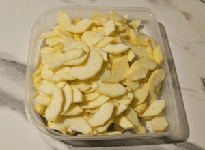 Crème renversée aux Pommes - étape 1