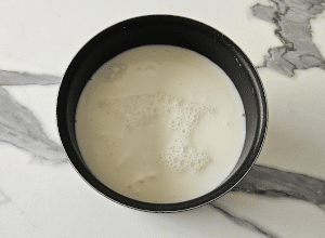 Panacotta sur compotée de Pommes - étape 3