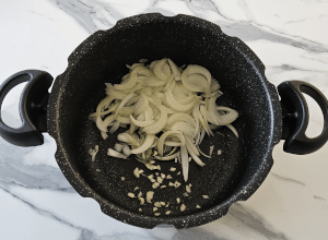 Crépinettes de Porc aux Haricots plats - étape 2