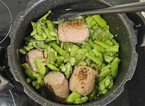 Crépinettes de Porc aux Haricots plats - étape 6