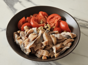 Salade au Hareng fumé - étape 6