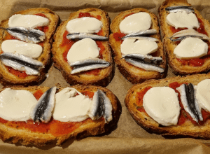 Bruschetta Mozzarella - Anchois - étape 6
