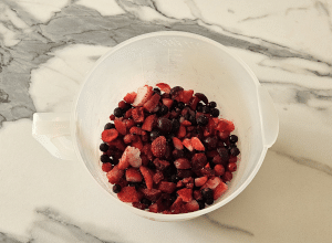 Moelleux aux Fruits-rouges - étape 1