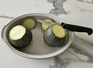 Courgette ronde à la Cancoillotte - étape 2
