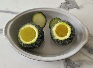 Courgette ronde à la Cancoillotte - étape 3