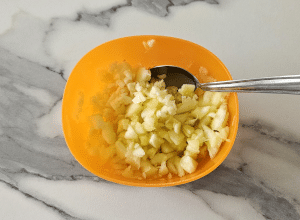Courgette ronde à la Cancoillotte - étape 4