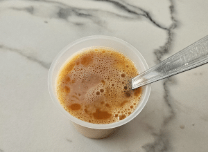 Crème aux œufs aux Pralines roses - étape 7