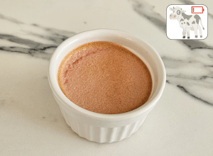 Crème aux œufs aux Pralines roses