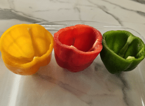 Poivrons farcis à la Crépinette - étape 2