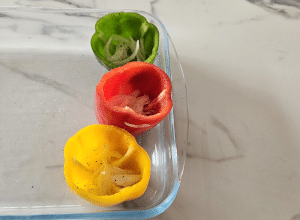 Poivrons farcis à la Crépinette - étape 4