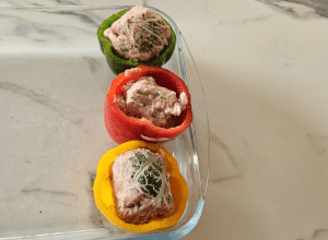 Poivrons farcis à la Crépinette - étape 5