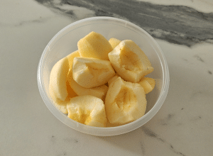 Yaourt à boire Pomme et Banane - étape 1