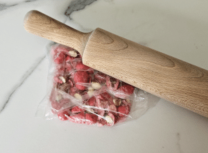 Cookies aux Pralines roses - étape 2