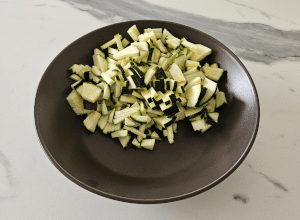 Tarte flambée aux Courgettes - étape 1
