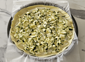 Tarte flambée aux Courgettes - étape 6