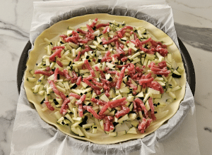 Tarte flambée aux Courgettes - étape 7