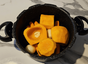 Velouté de Butternut et Carottes - étape 4