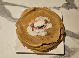 Crêpes aux Lardons et Chèvre - étape 4