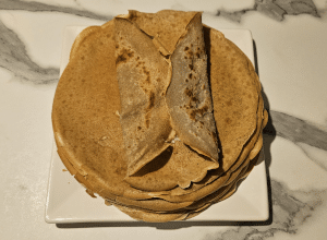 Crêpes aux Lardons et Chèvre - étape 5