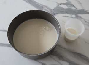 Flan pâtissier sans pâte - étape 1