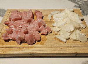 Porc au Curry-Coco - étape 1