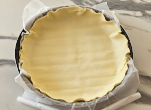 Quiche au Coulommiers - étape 1