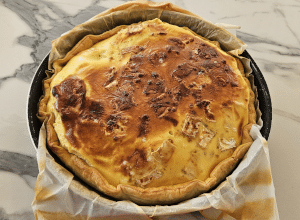 Quiche au Coulommiers - étape 8
