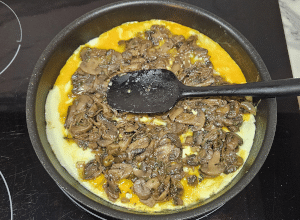 Omelette aux Champignons - étape 8