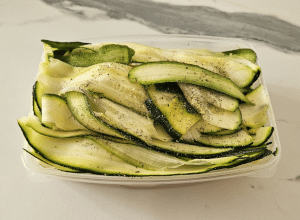 Courgettes marinées au Citron - étape 3