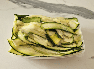 Courgettes marinées au Citron - étape 4