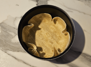 Tortilla bol au Cheddar - étape 1