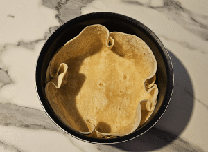 Tortilla bol au Cheddar - étape 3