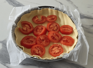 Quiche Tomate et Chèvre - étape 2