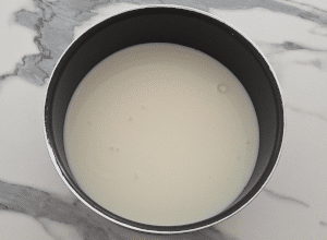 Flan pâtissier sans pâte à la Pistache - étape 1