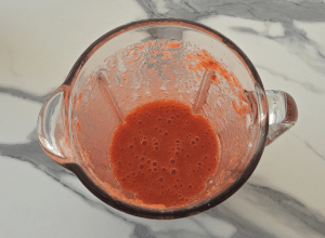 Jus de fraises - étape 3
