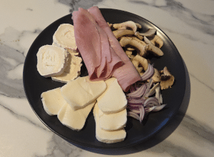 Piadine au Jambon, Fromage et Champignon - étape 4