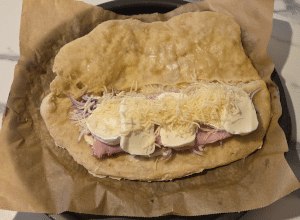 Piadine au Jambon, Fromage et Champignon - étape 8