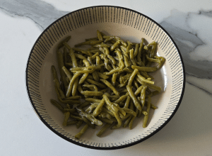 Salade de Haricots-verts et Anchois - étape 2