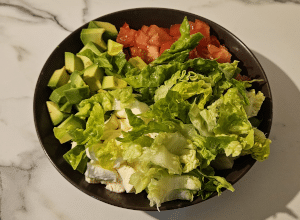 Tortilla bol aux Crudités - étape 5