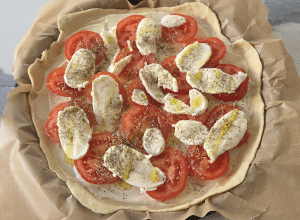 Tarte fine Tomate et Mozzarella - étape 5