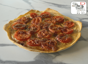 Tarte fine Tomate et Mozzarella
