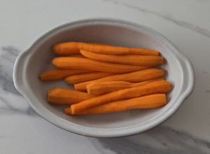 Carottes rôties Miel - Thym - étape 1