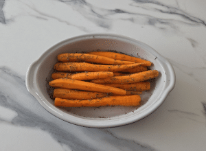 Carottes rôties Miel - Thym - étape 3