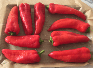 Poivrons farcis au Fromage frais - étape 1