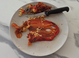 Poivrons farcis au Fromage frais - étape 4