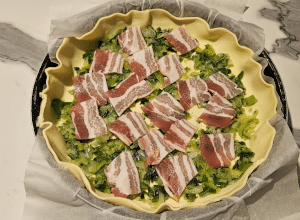 Tarte au Poireau et Raclette - étape 6