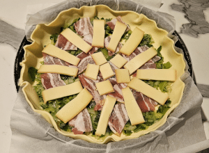 Tarte au Poireau et Raclette - étape 7