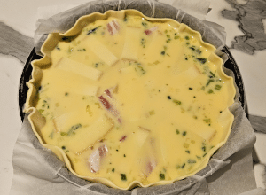 Tarte au Poireau et Raclette - étape 8