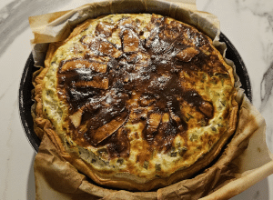 Tarte au Poireau et Raclette - étape 9